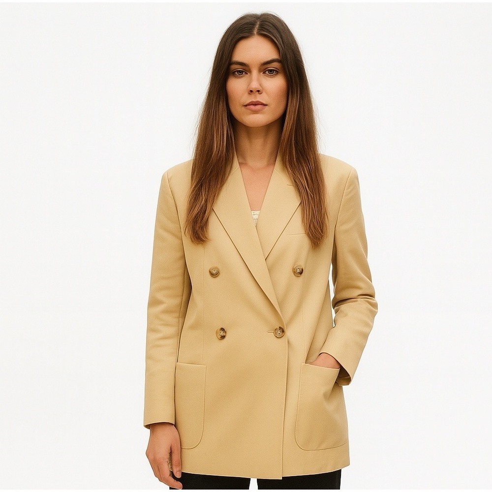 Ralph Lauren $295 LRL NWT Double Breasted Linen Twill Blazer Jacket Size 22W